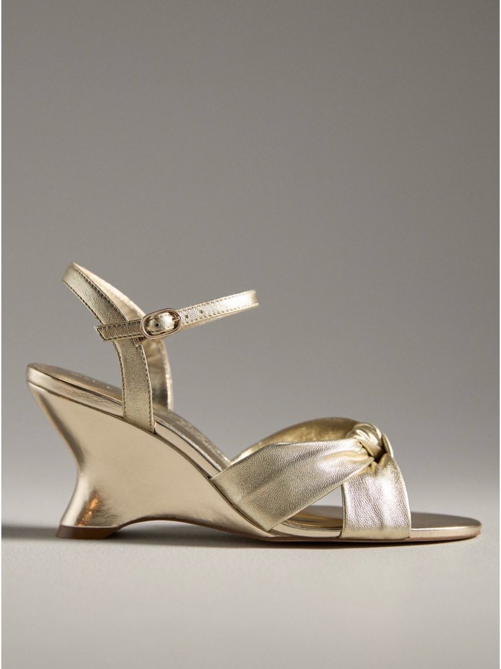 Maeve Knotted Sculptural Wedge Sandals